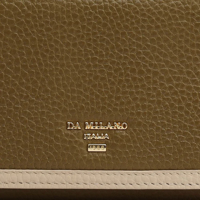 Da Milano Lime Wax Leather Ladies Wallet - Lime for Women | Best Price UAE